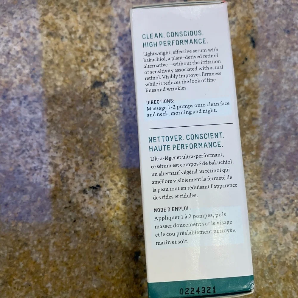 Biossance Squaline and Phyto Retinol Serum NIB 30mL/1.01 Fl oz